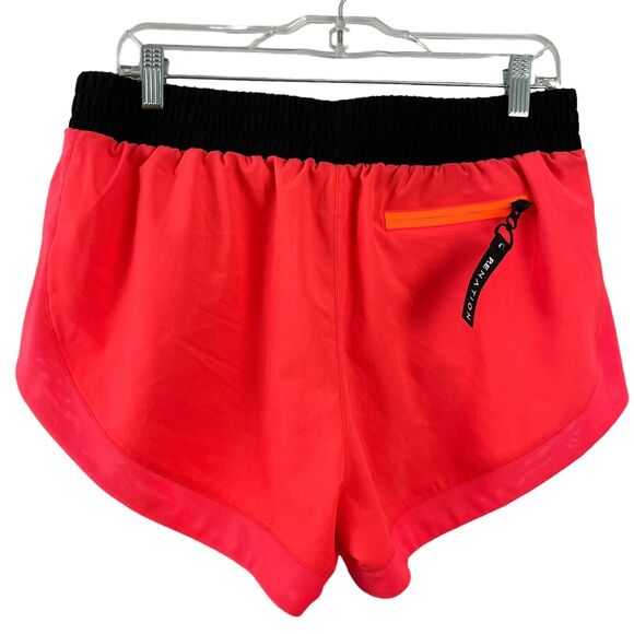 PE Nation Rebuild Shorts Womens Size Large Orange Elastic Waist Side Pockets - Picture 2 of 3